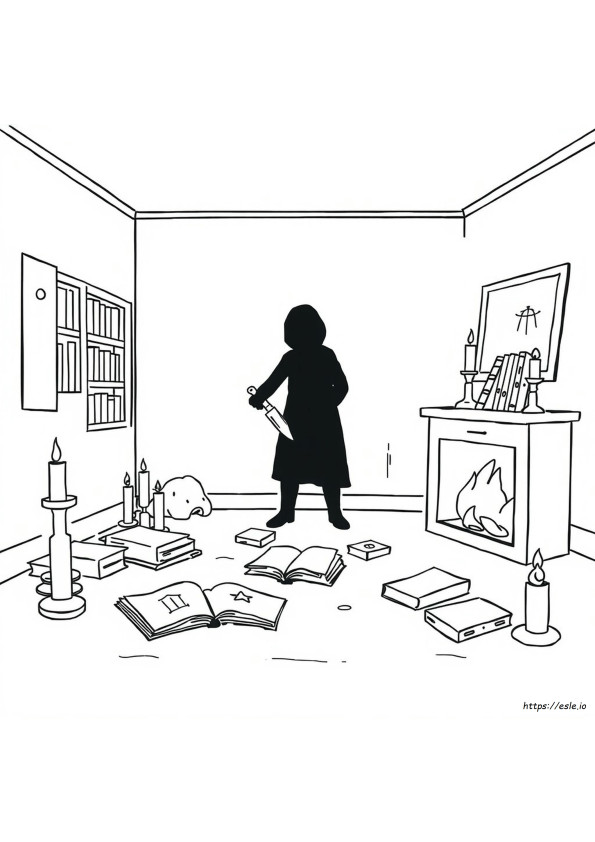 Coloriages Sur Le Thème Du Meurtre