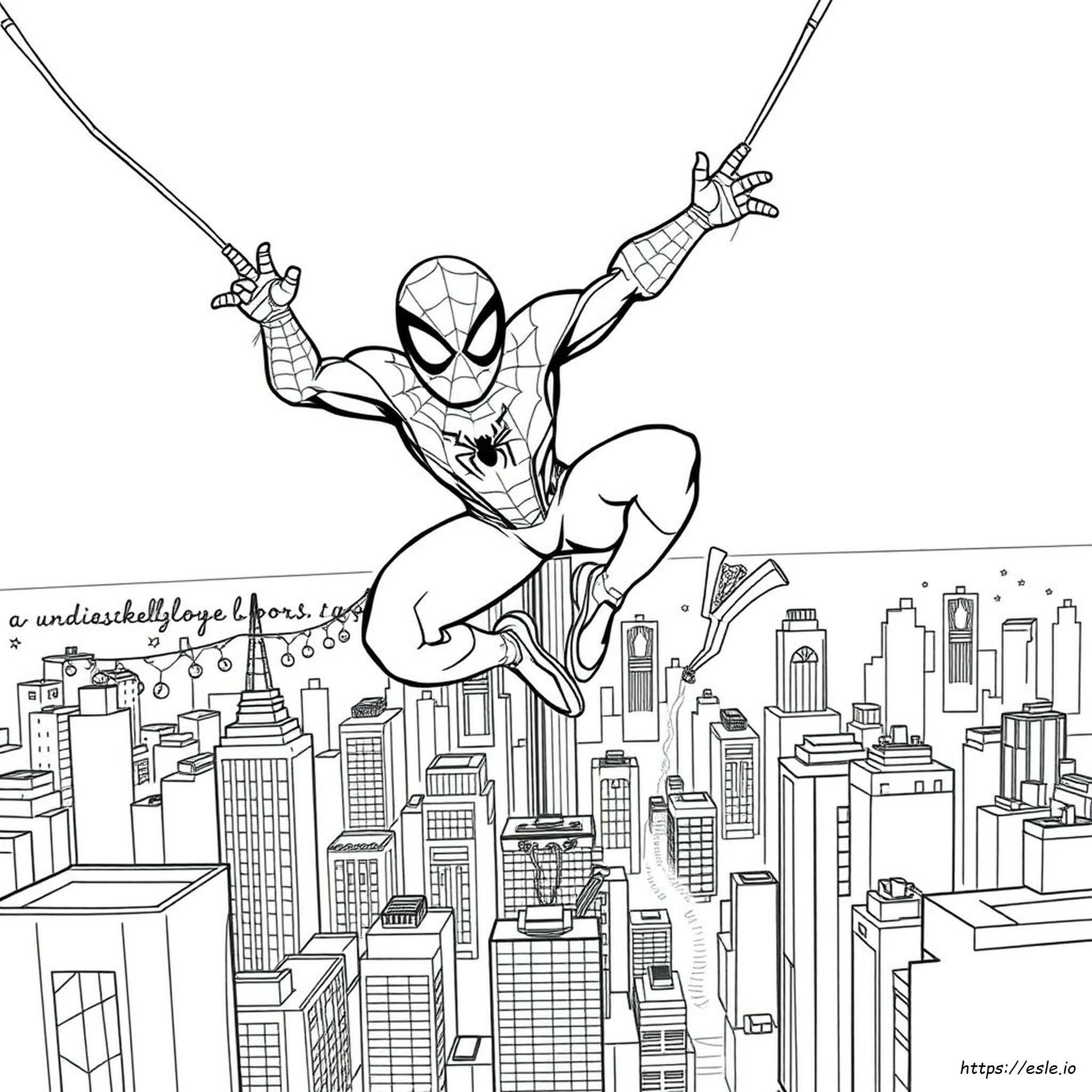 Spider Man Drawing Coloring Pages