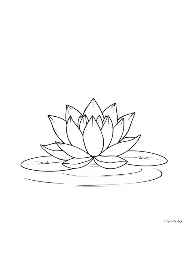 Printable Lotus Colouring