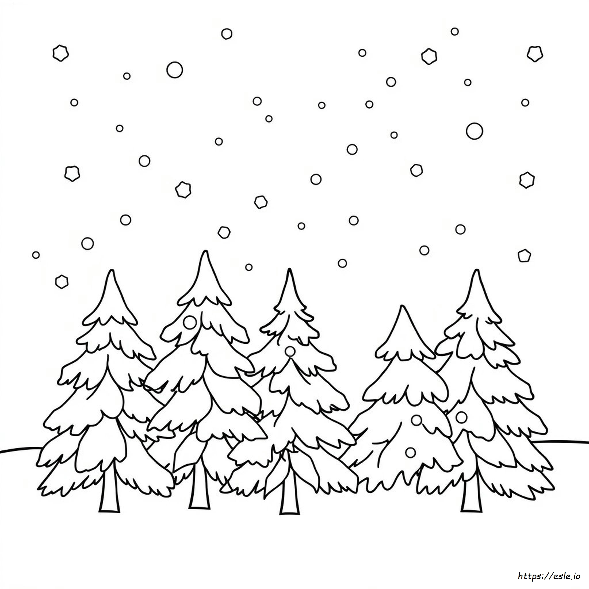 Pagene Da Colorare Invernali Gratis Con I Numeri