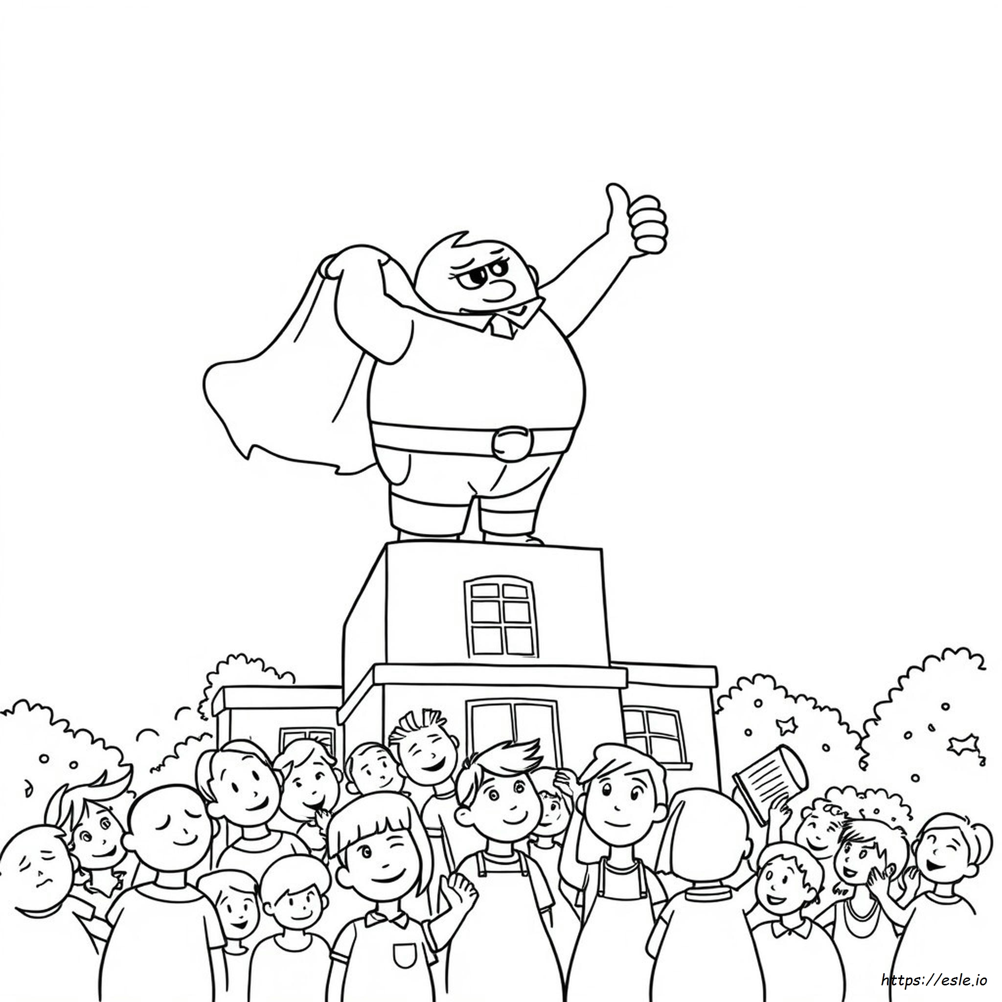 Coloring Pages Of Captain Underpants