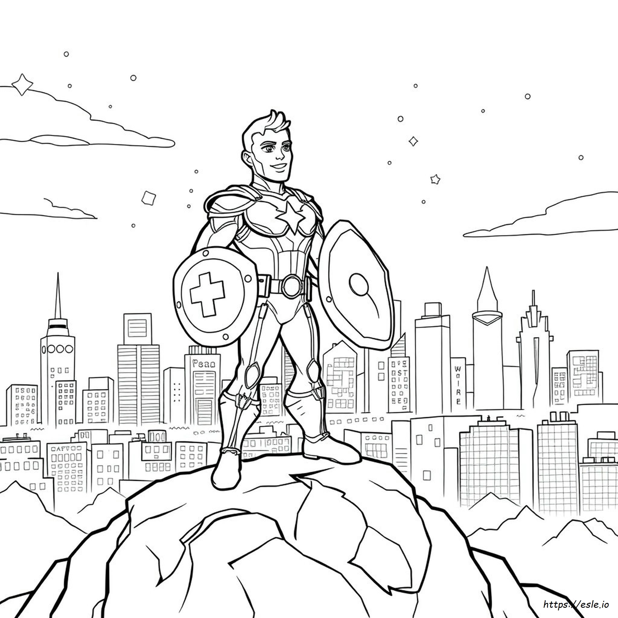 Captain Man Henry Danger Kleurplaten kleurplaat