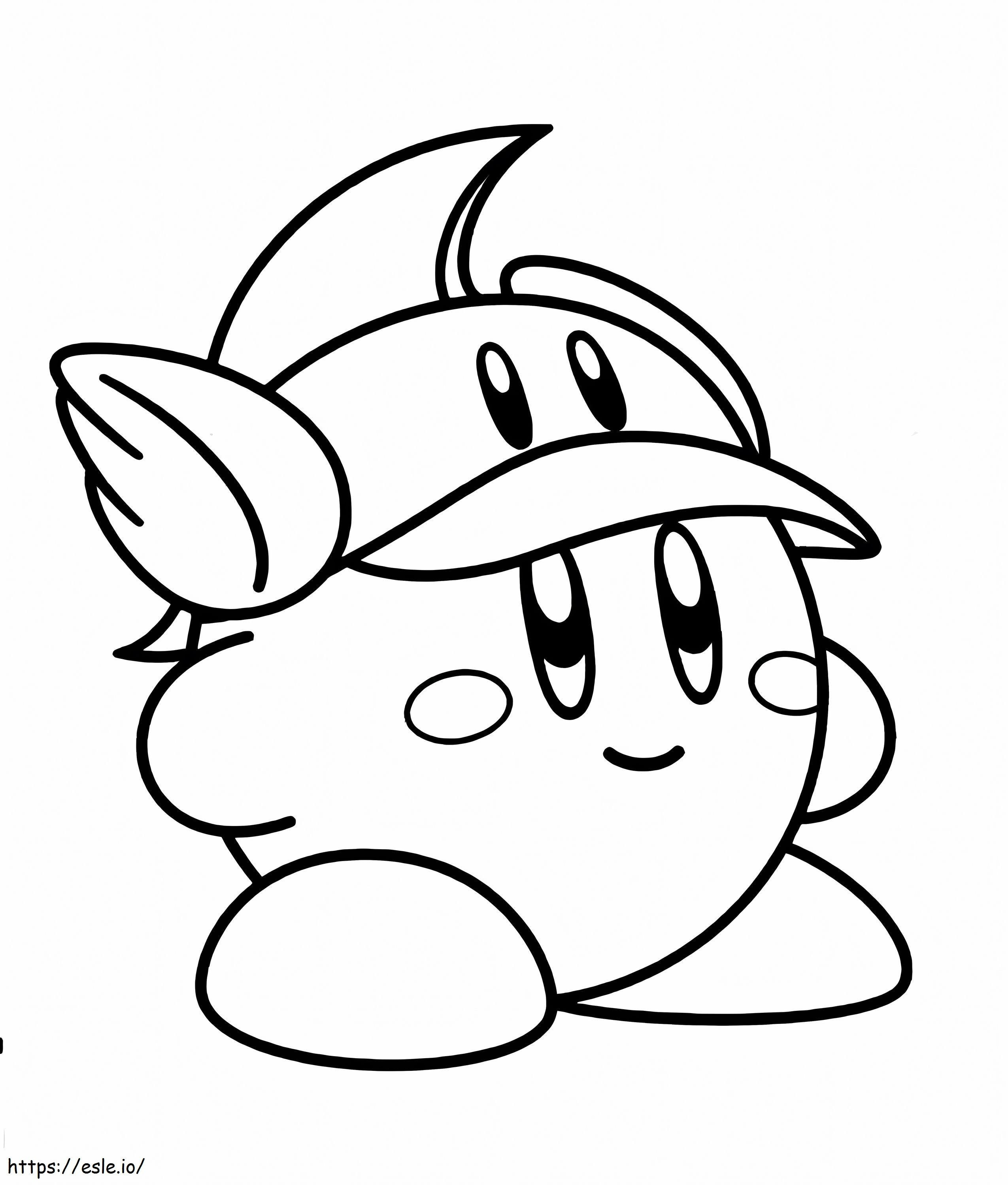 Bom Kirby para colorir