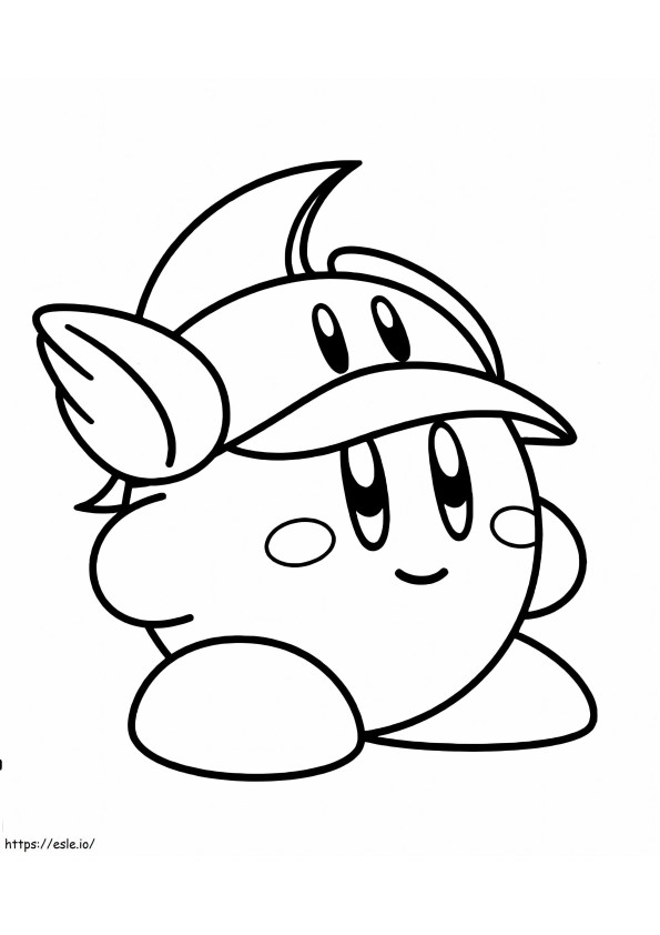 Bom Kirby para colorir