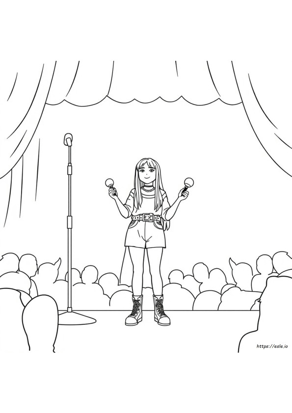 Billie Eilish Para Colorir Para Imprimir
