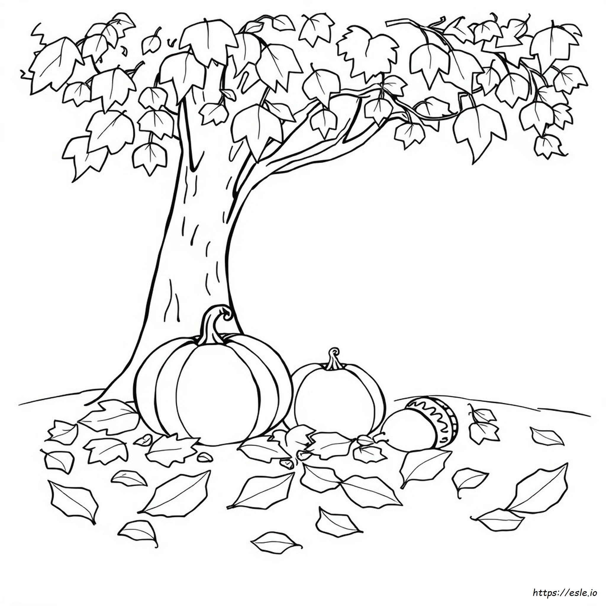 Autumn Coloring Pages For Kindergarten