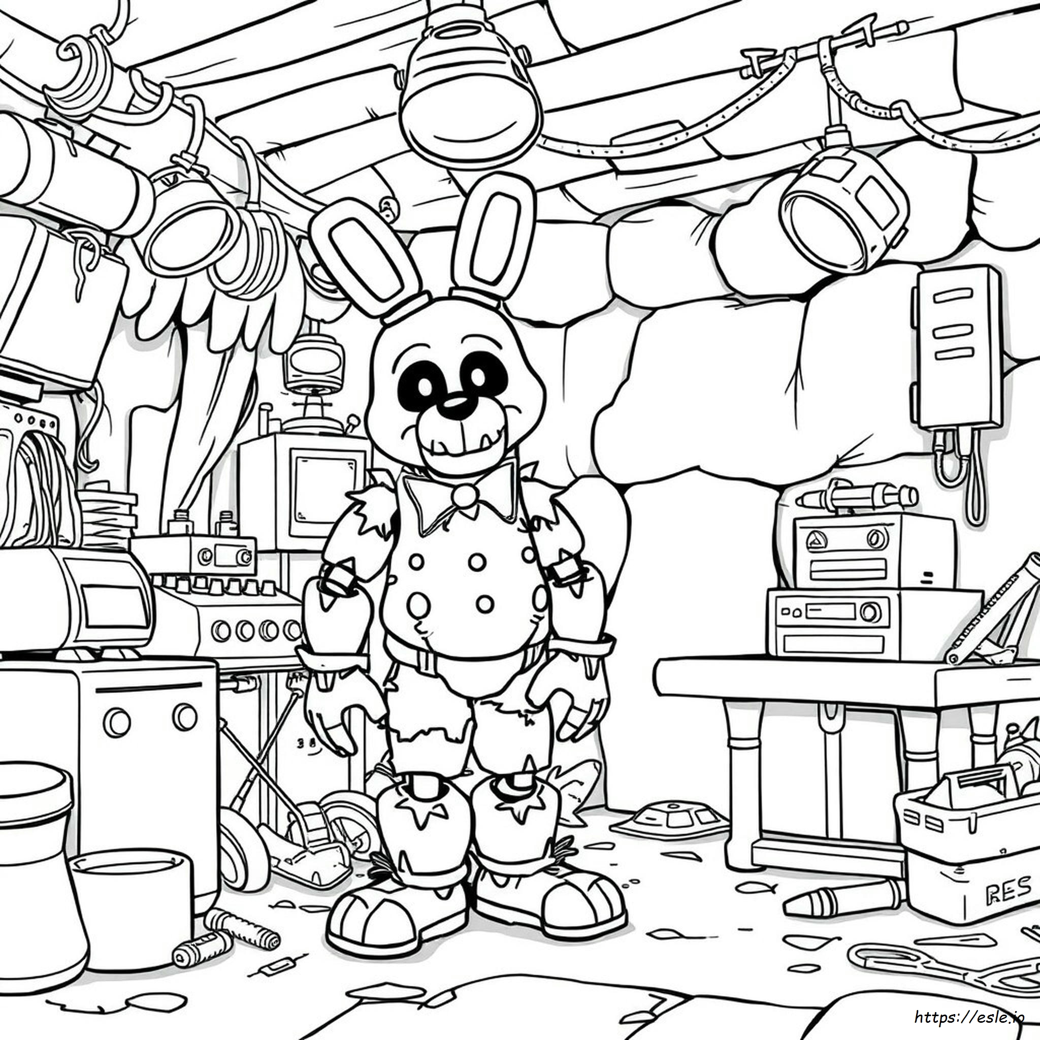 Fnaf Coloring Pages Withered Bonnie