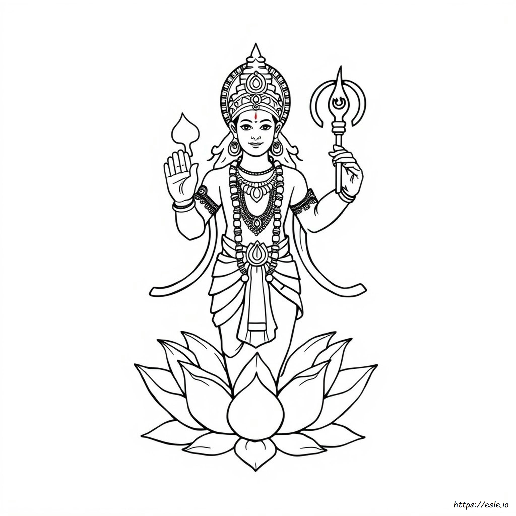 Lord Vishnu Coloring Pages
