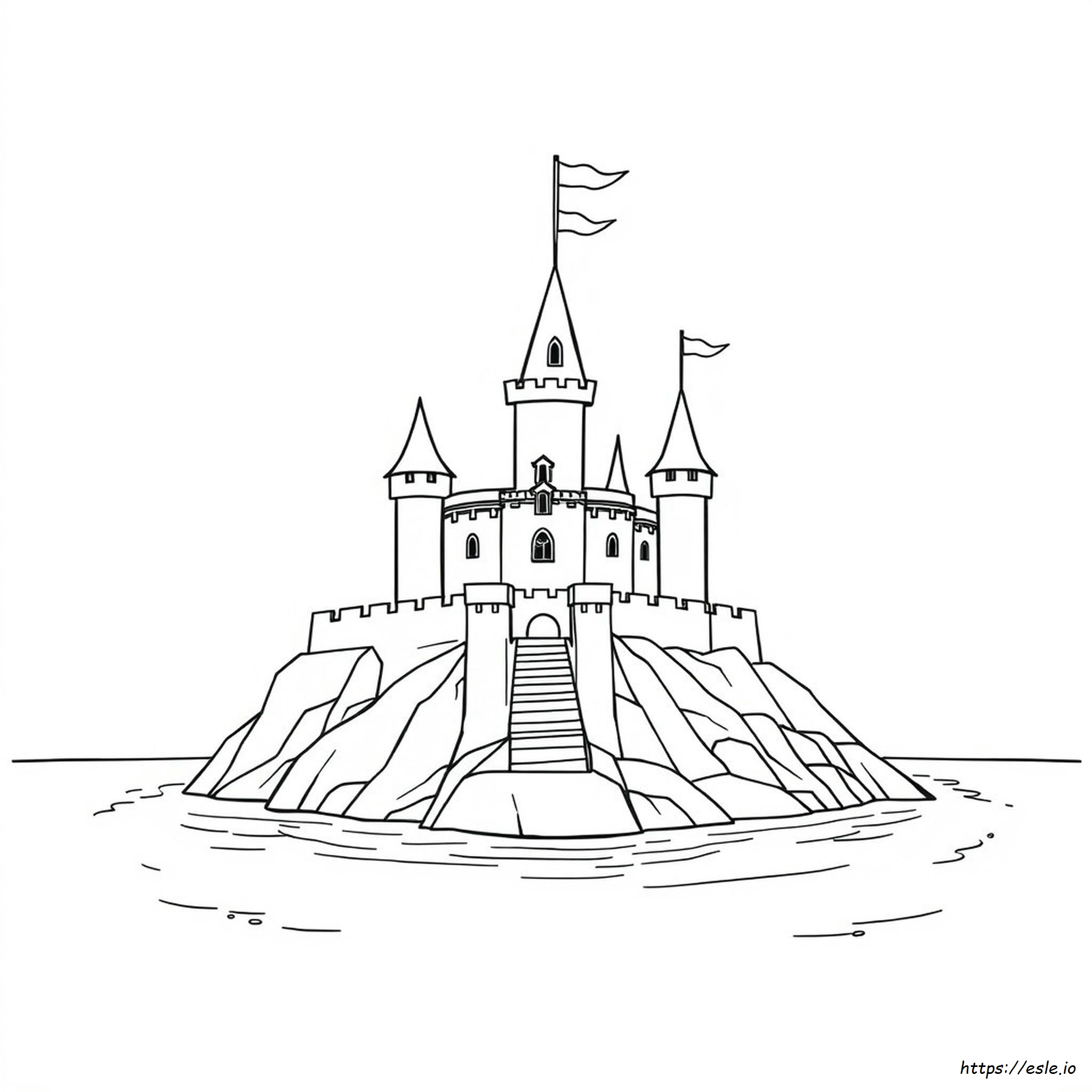 Colouring Page Castle