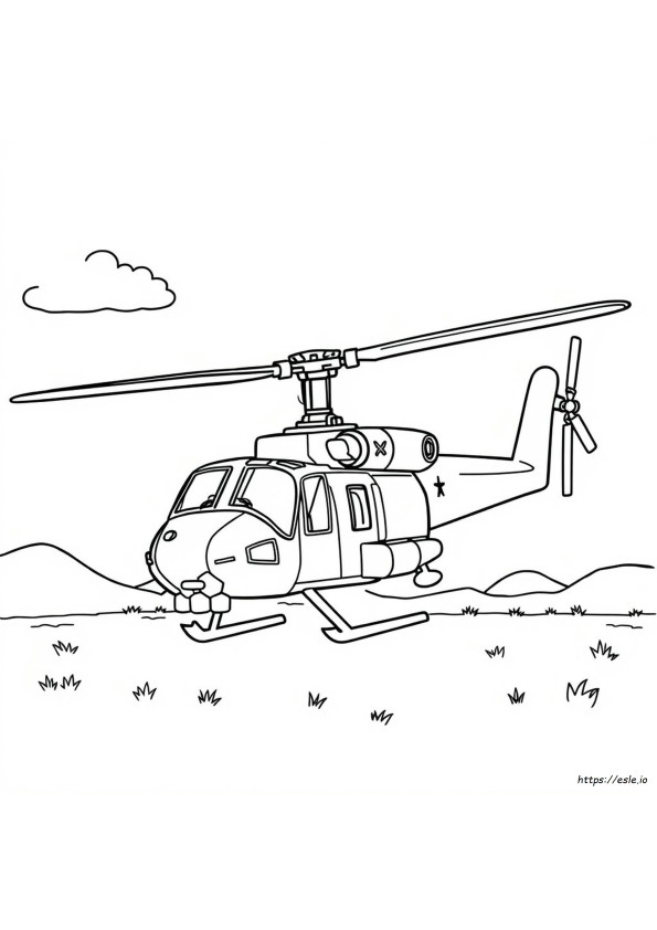 Black Hawk Helikopter Katonai Hadsereg Helikopter Színező Oldalak