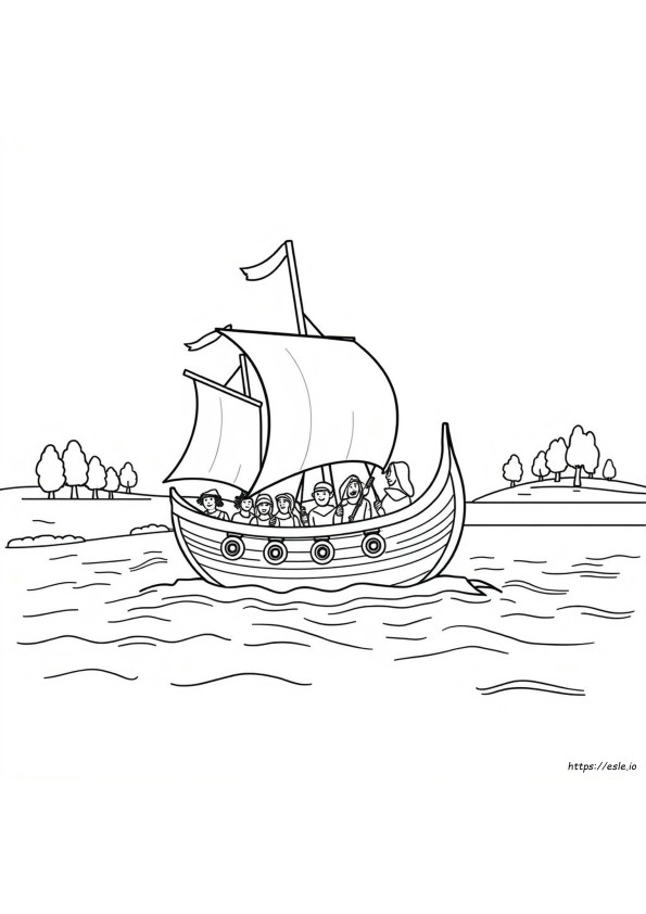 Pagini De Colorat Ziua Recunoștinței Mayflower