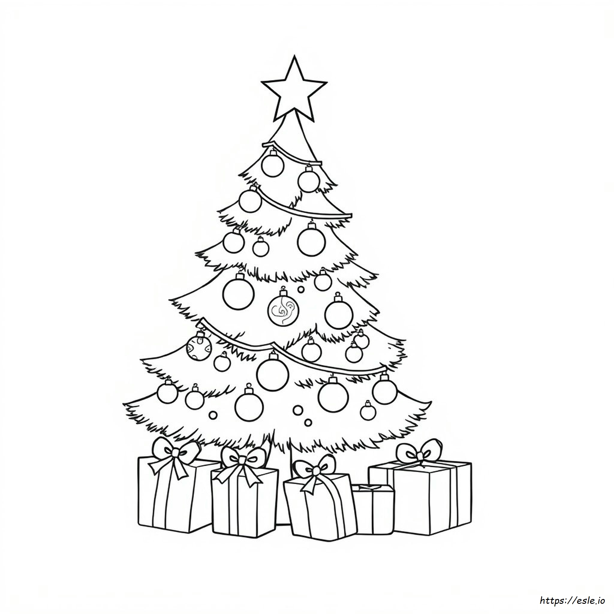 Kerst Kleurplaat Cartoon kleurplaat