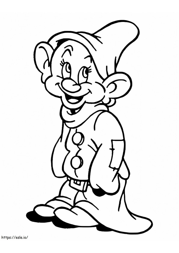 Funny Little Dwarf coloring page