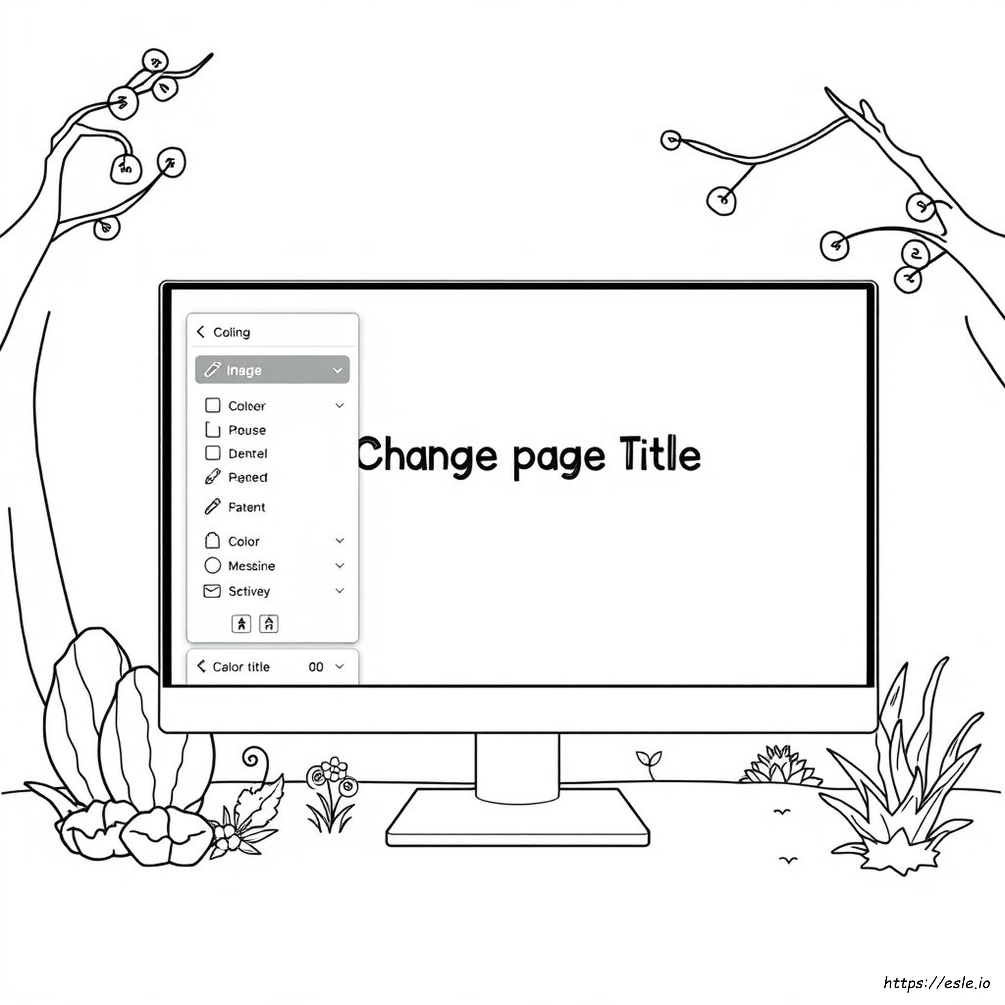 Verander Pagina Titel Kleur Wordpress kleurplaat