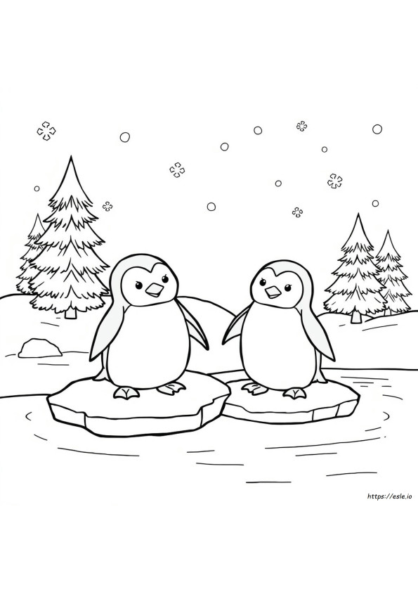 Cute Penguin Coloring