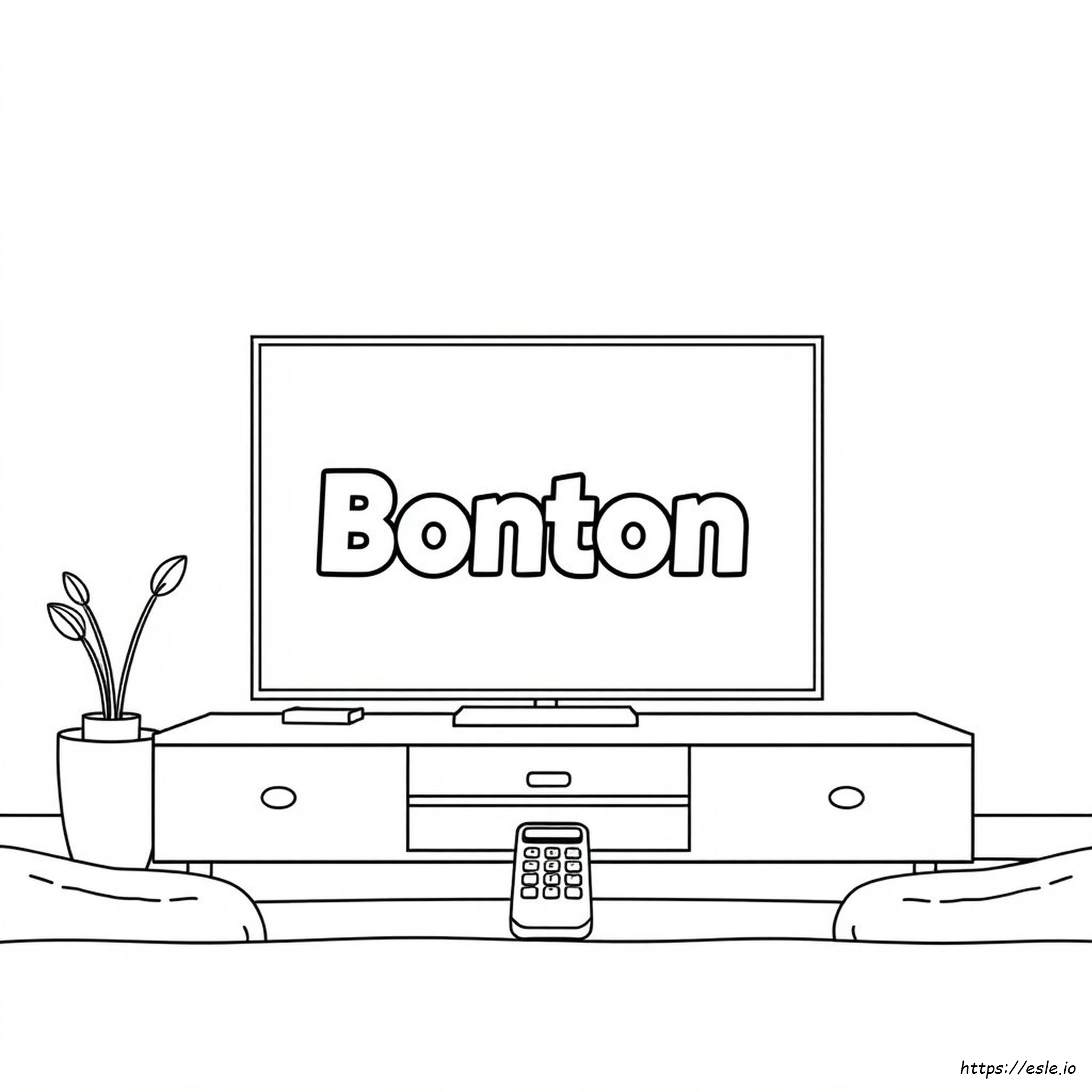 Bonton Tv Kleurplaten kleurplaat