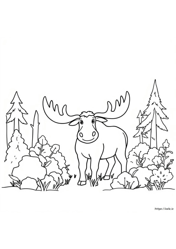Coloriage Élan