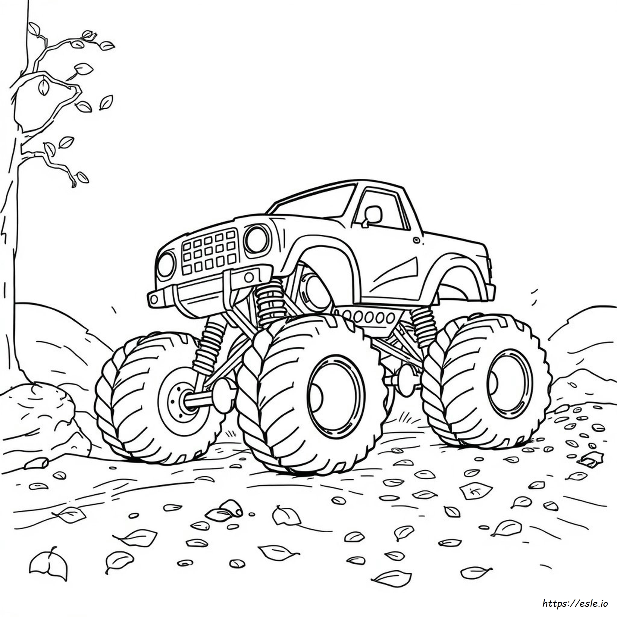 Kolorowanki Monster Trucki Do Druku