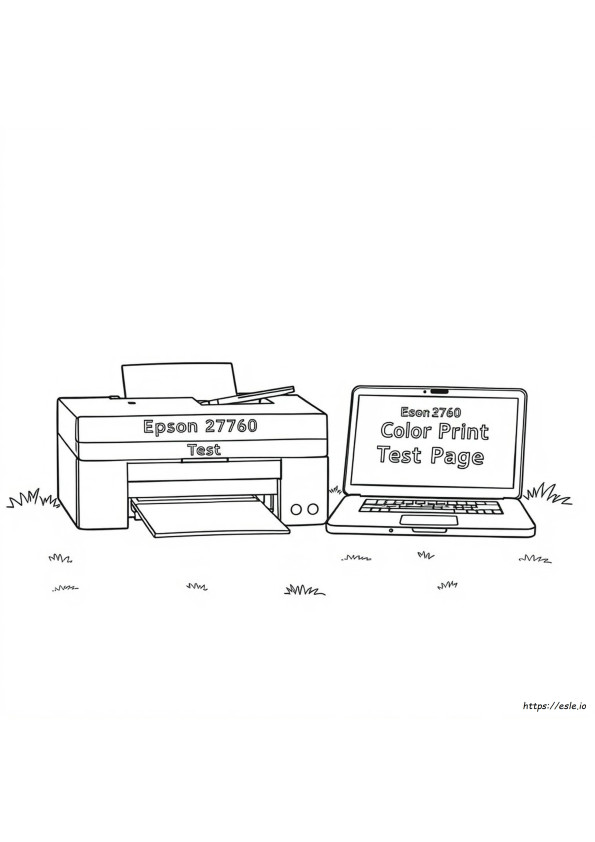 Page De Test D'impression Couleur Epson 2760