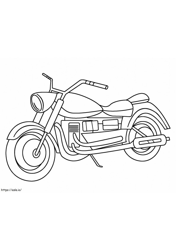 Motorcycle 6 coloring page