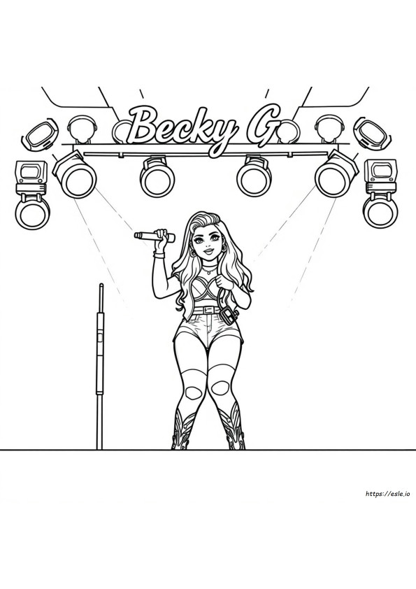 Becky G Coloring Pages