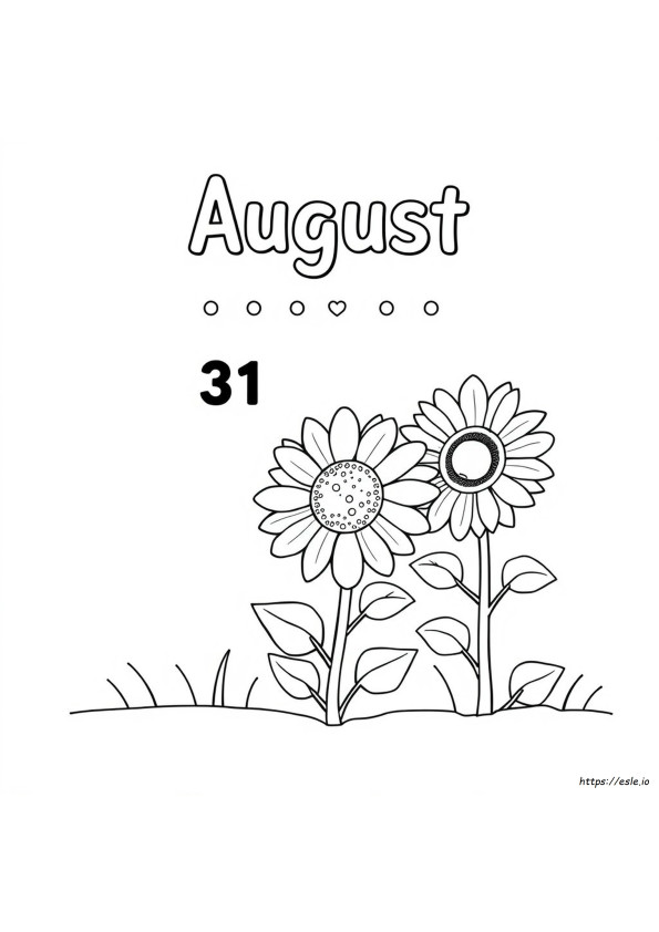 Coloriages Gratuits À Imprimer Pour Août