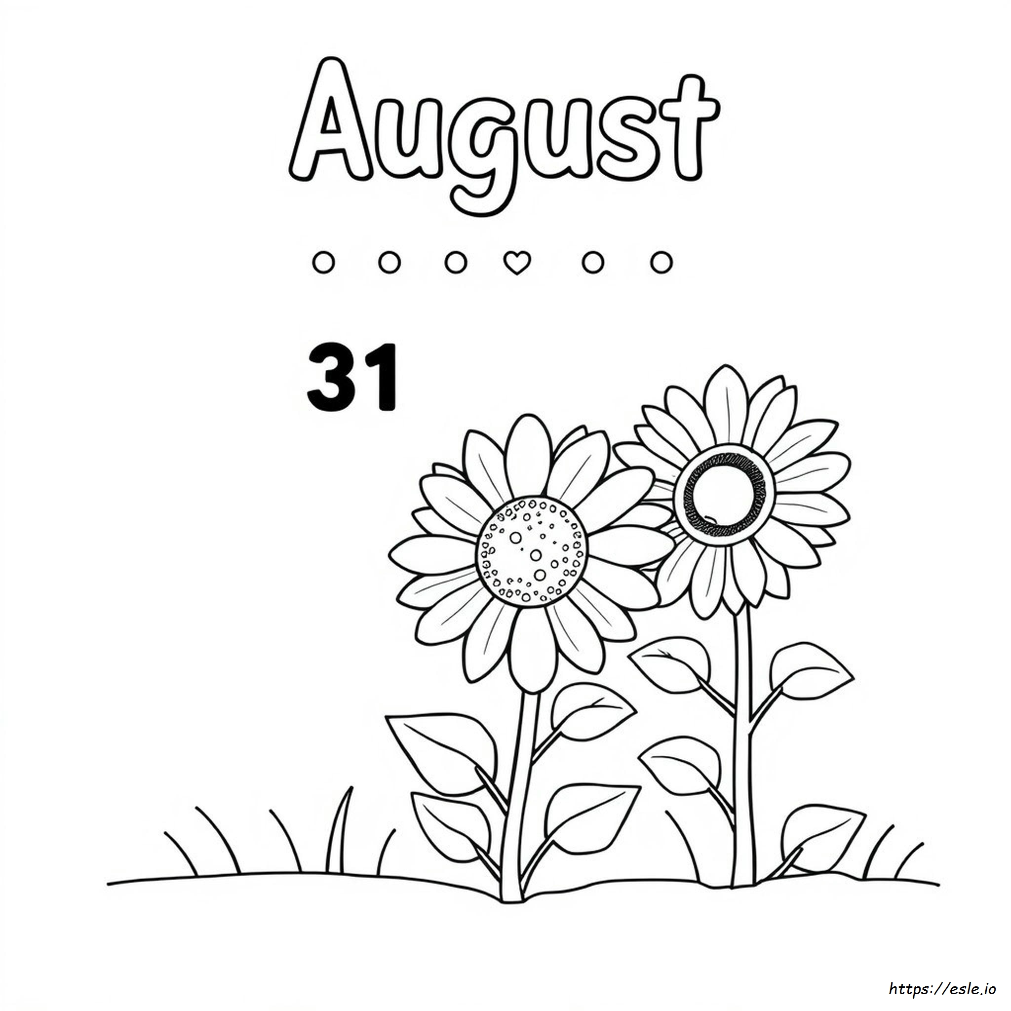 Desenhos Grátis Para Colorir De Agosto