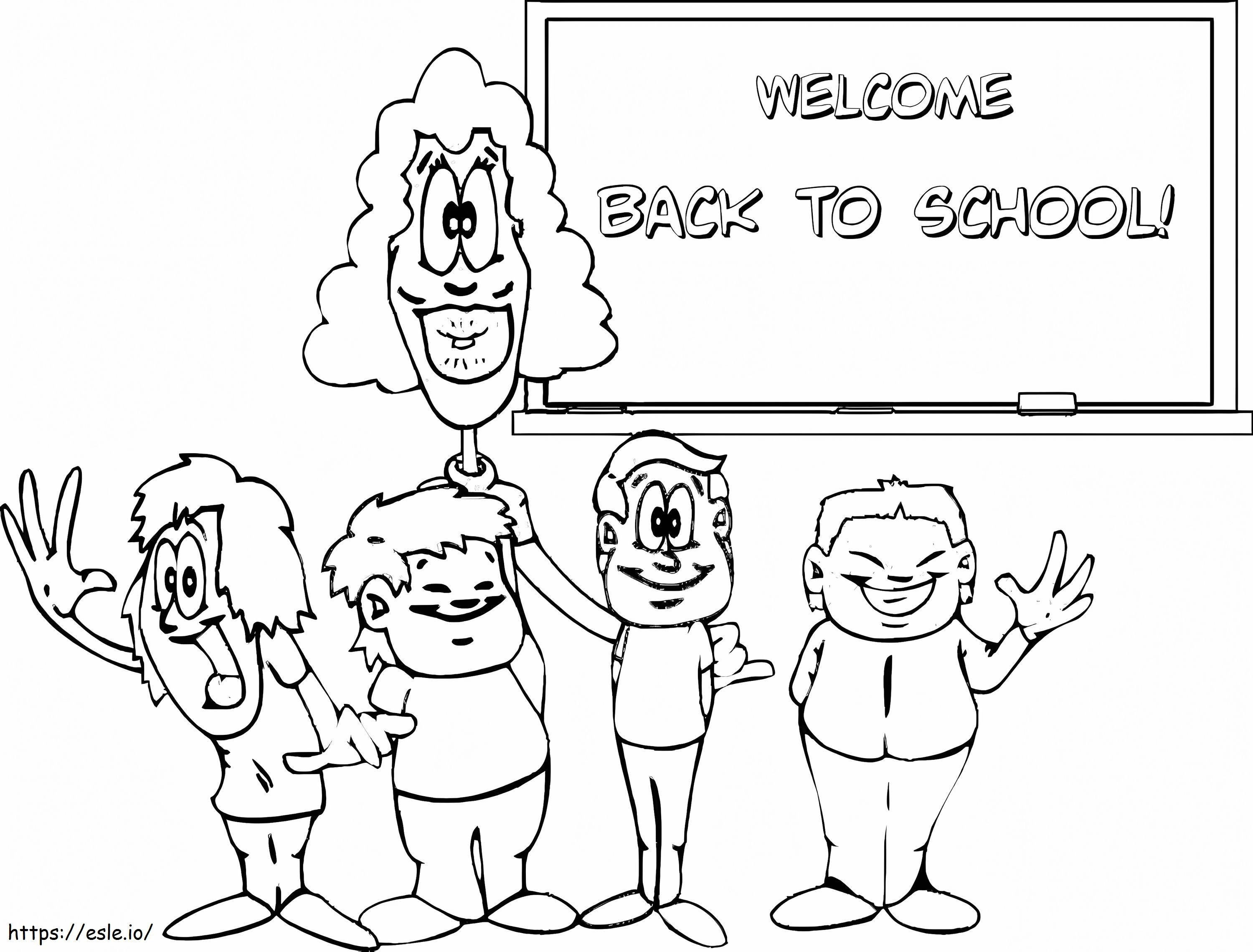 Back To School 5 coloring page