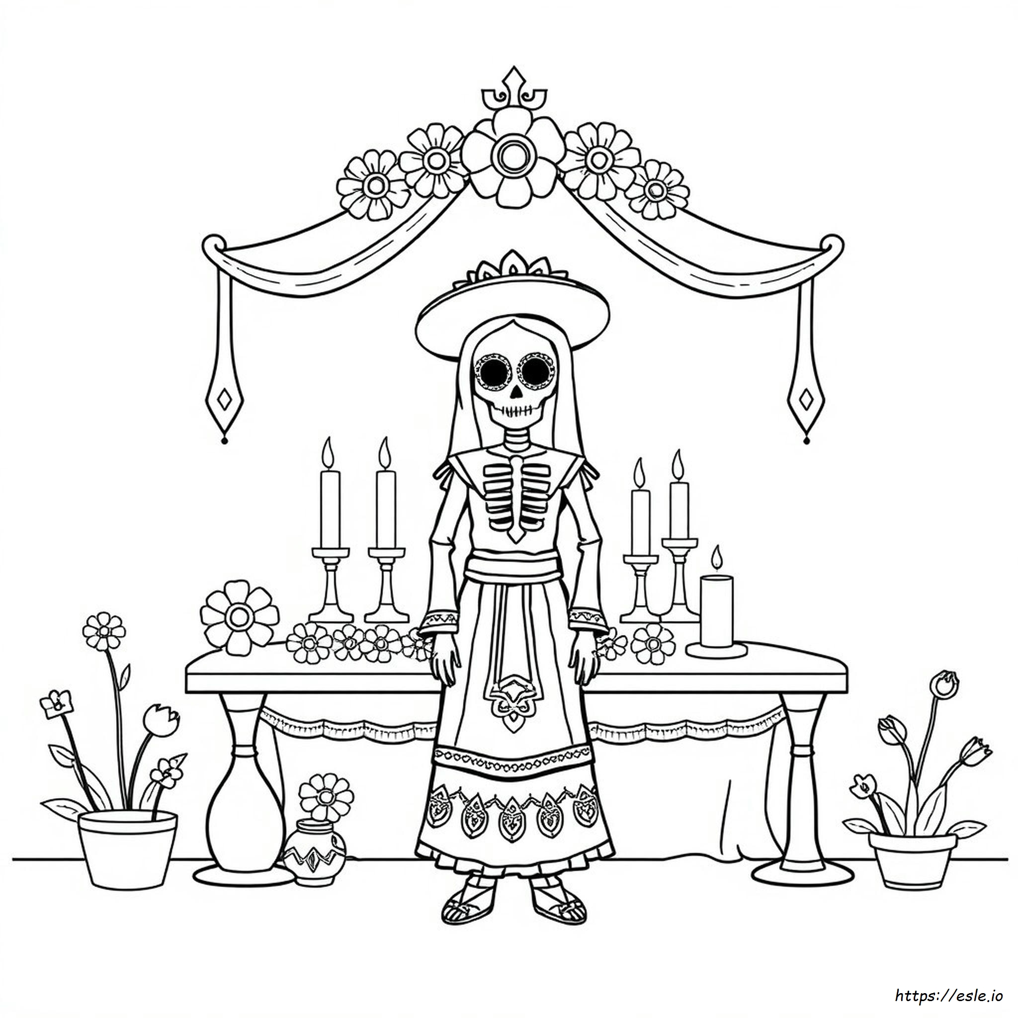 Desenhos Do Dia Dos Mortos Para Colorir