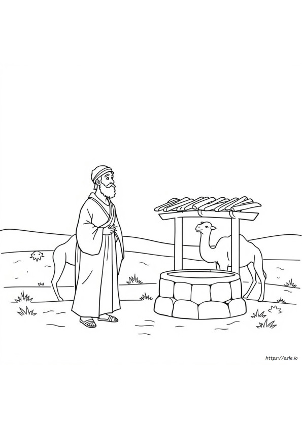 Coloriage Abraham