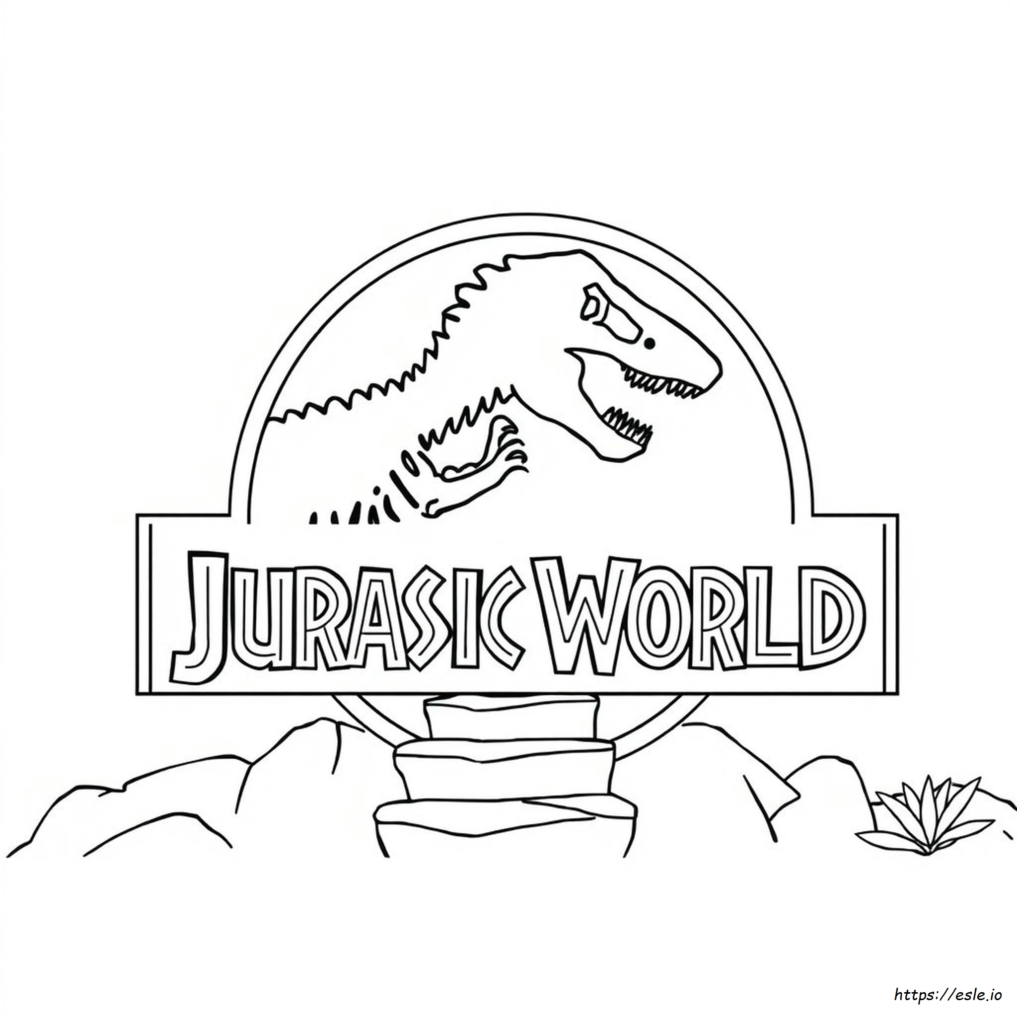 Jurassic World Logo Kleurplaat kleurplaat
