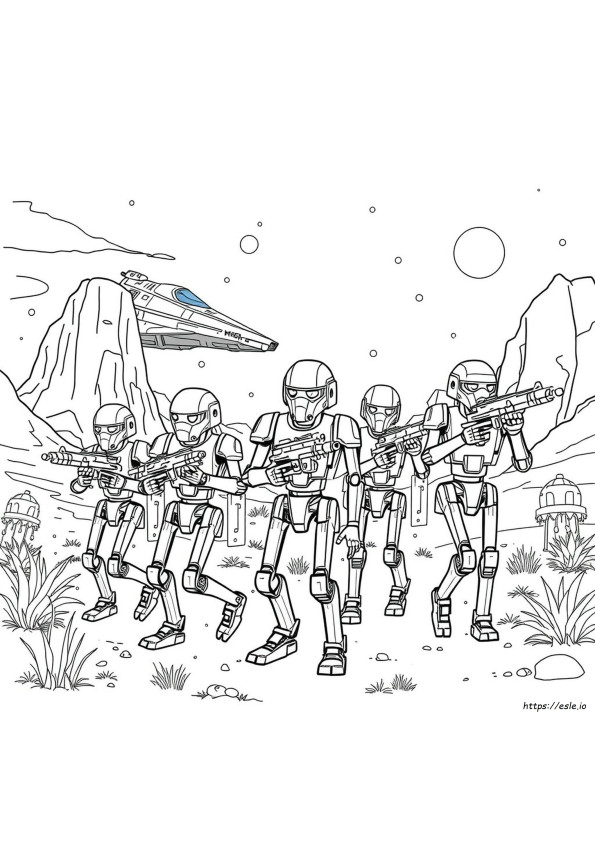 Battle Droid Coloring Pages