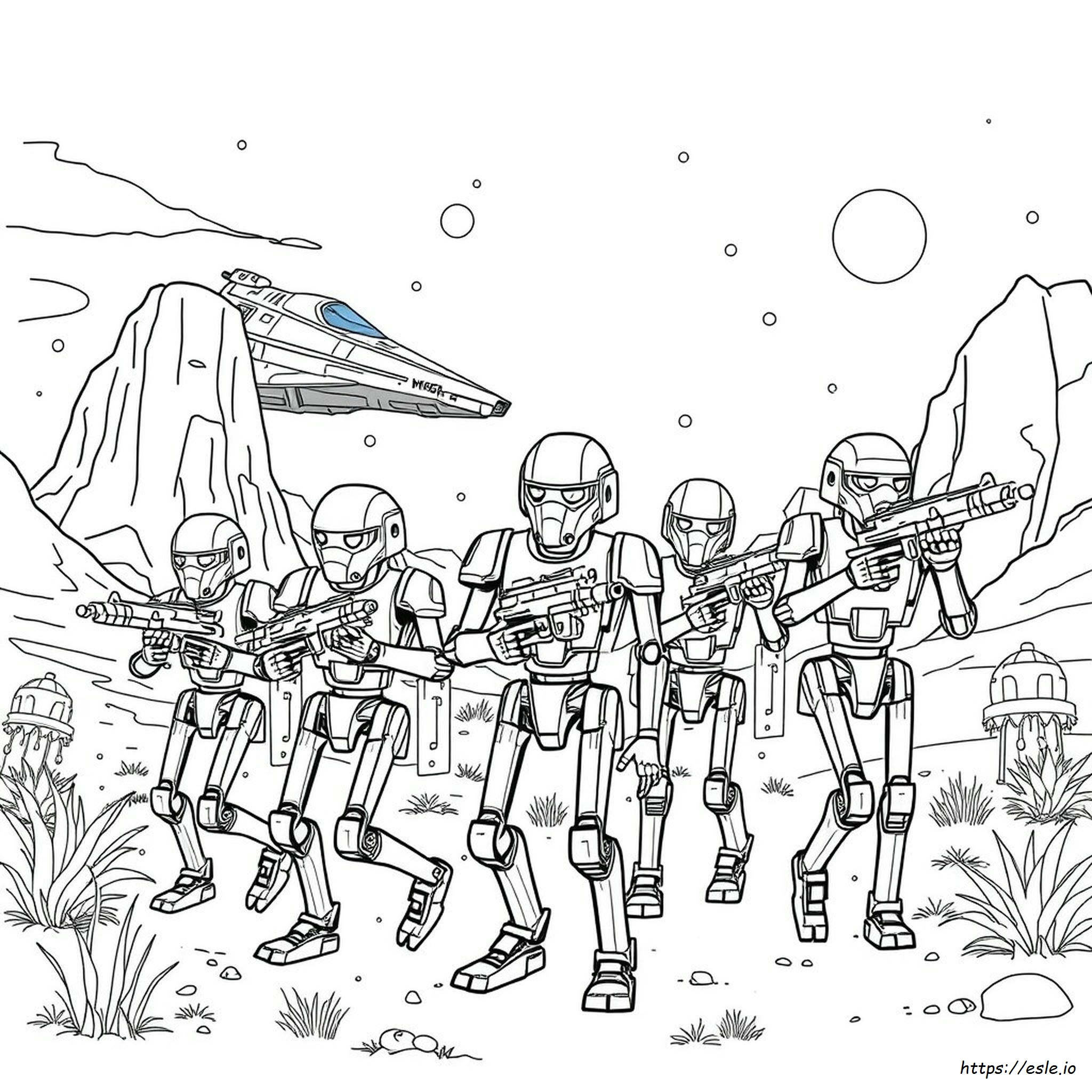 Battle Droid Coloring Pages