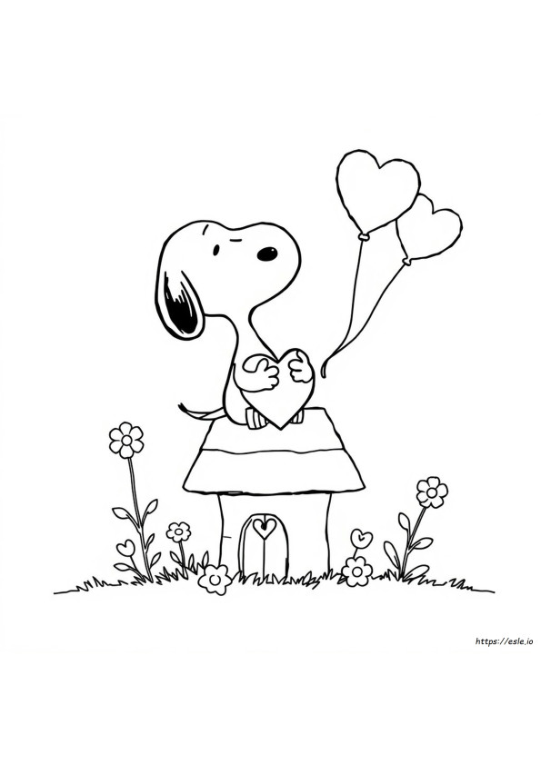 Snoopy Valentijnsdag Kleurplaten Om Te Printen