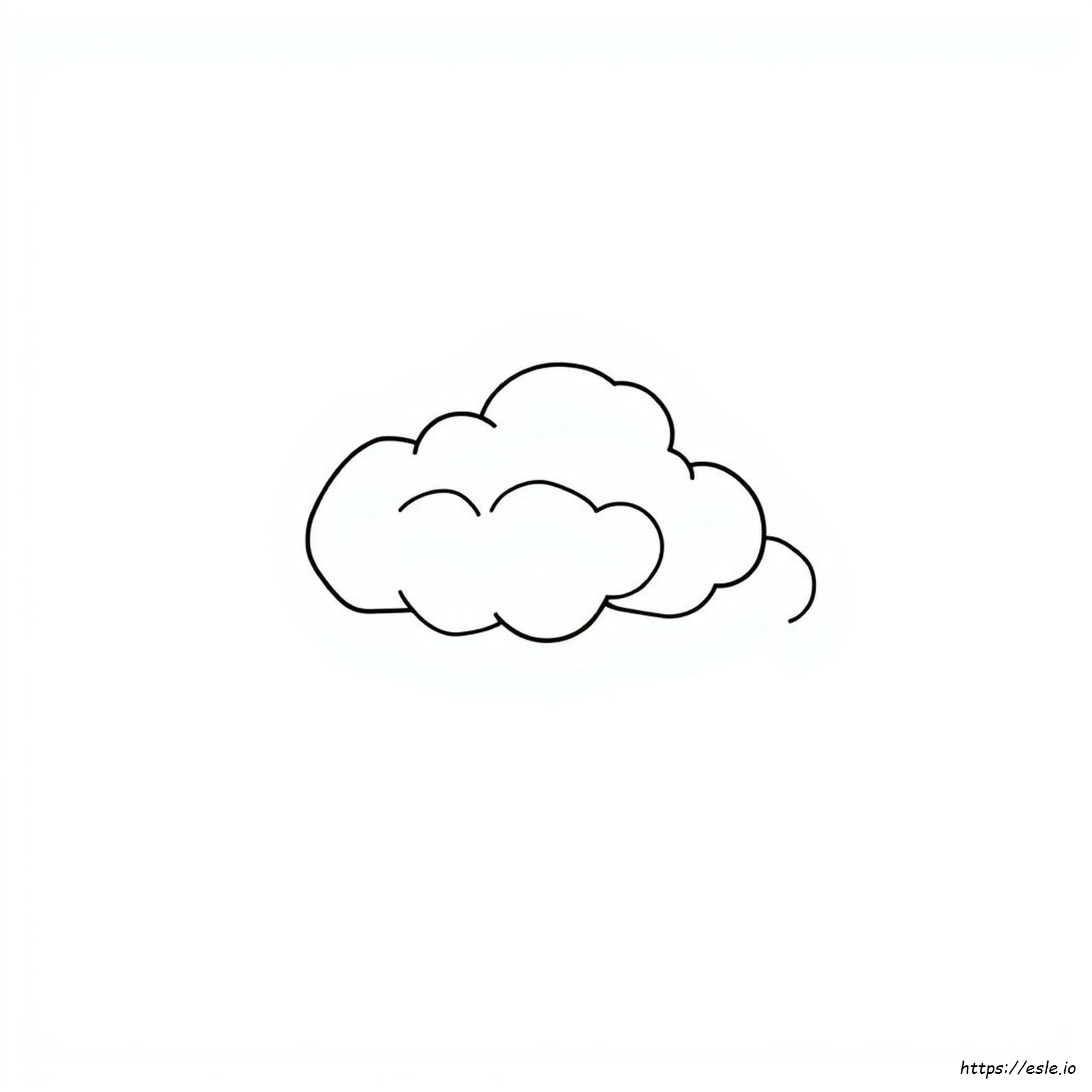 Coloring Page Of A Cloud
