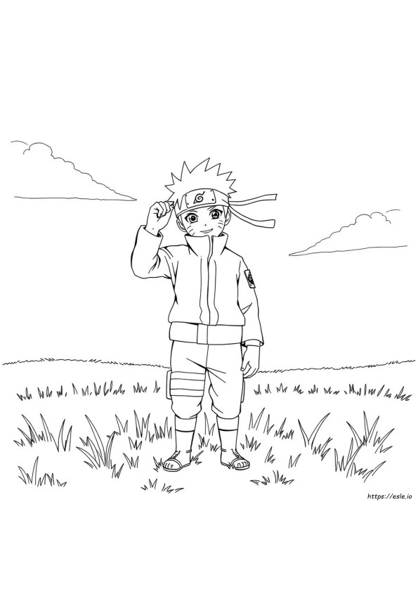 Kleuren Anime Naruto kleurplaat