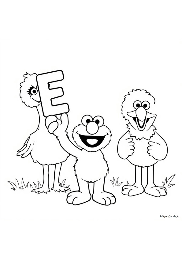Coloriages Des Lettres Rue Sésame