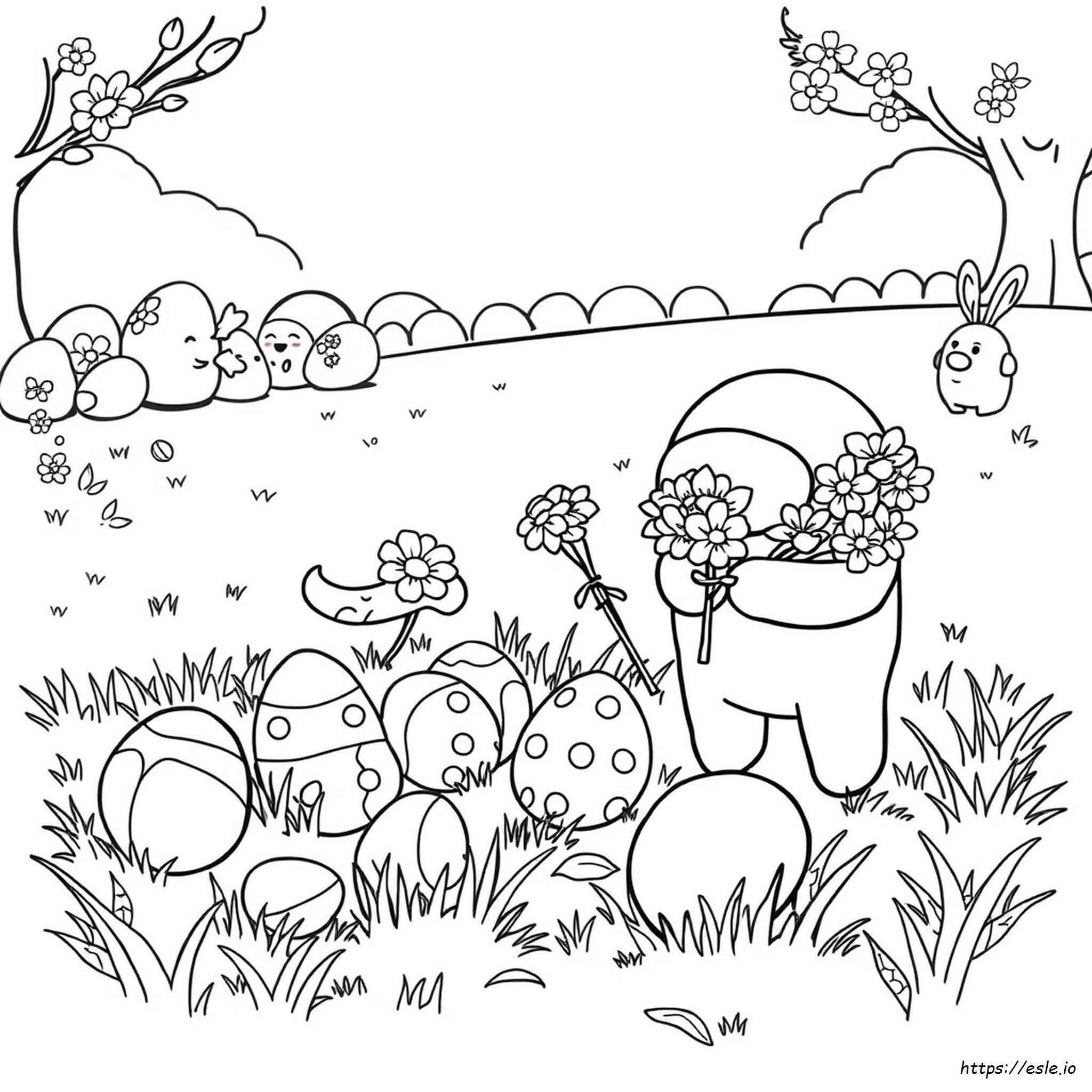 Disegni Di Pasqua Among Us Da Colorare