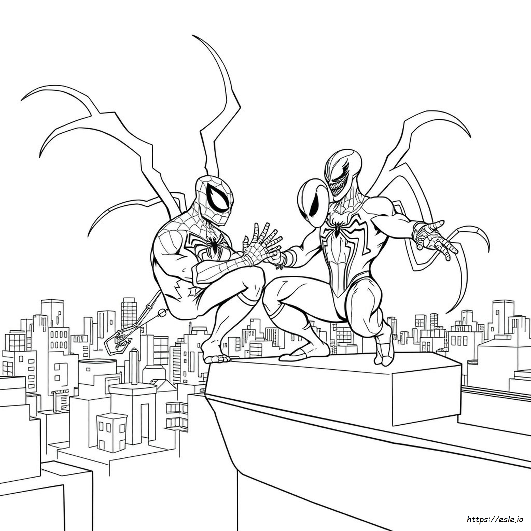 Spider-Man, Venom E Carnage Da Colorare