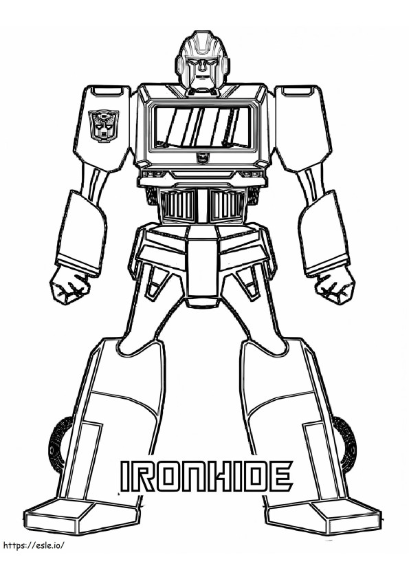 Ironhide coloring page