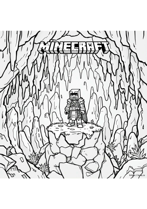 Minecraft Warden Colouring In