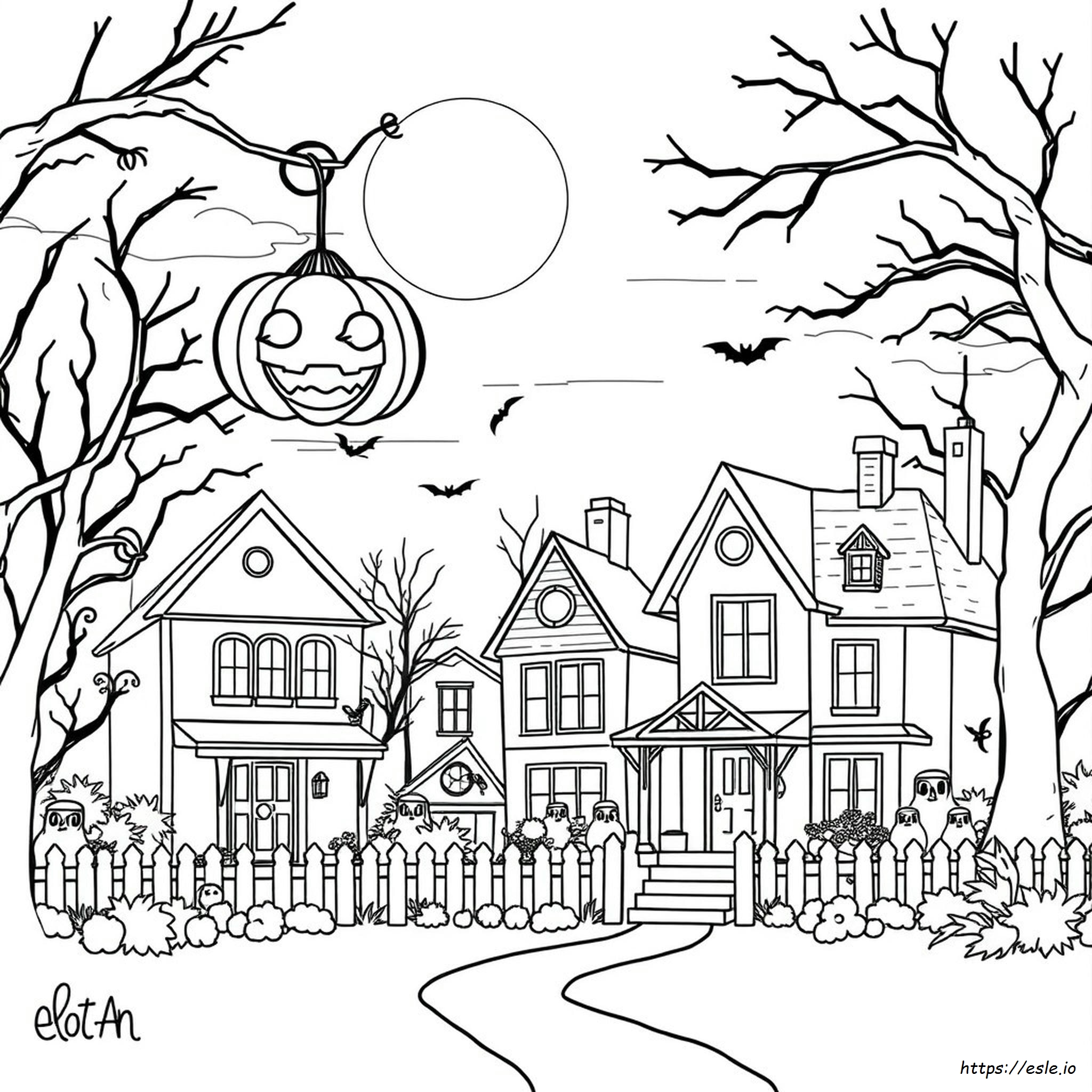 Realistic Halloween Coloring Pages