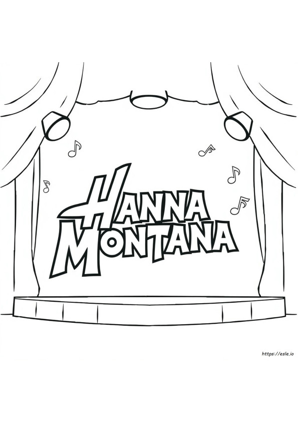 Kolorowanki Z Logo Hannah Montana