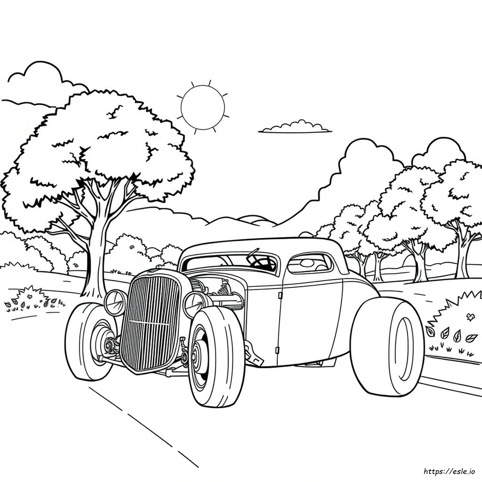 Coloring Pages Of Hot Rods