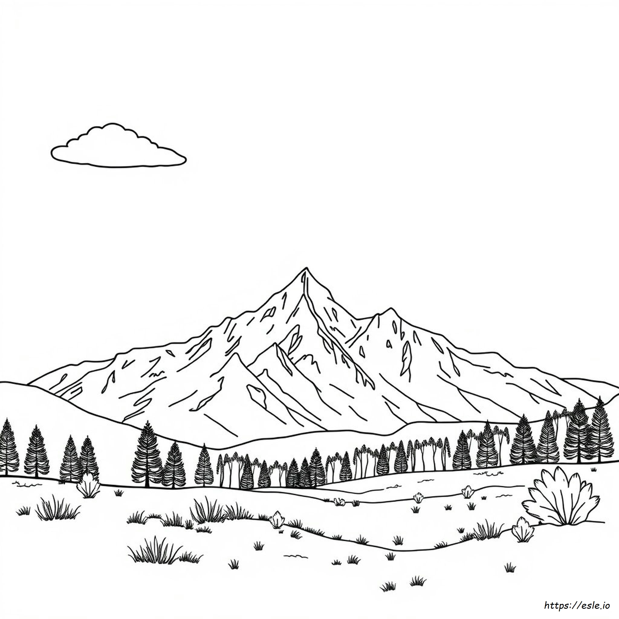 Witte Pagina's Colorado kleurplaat