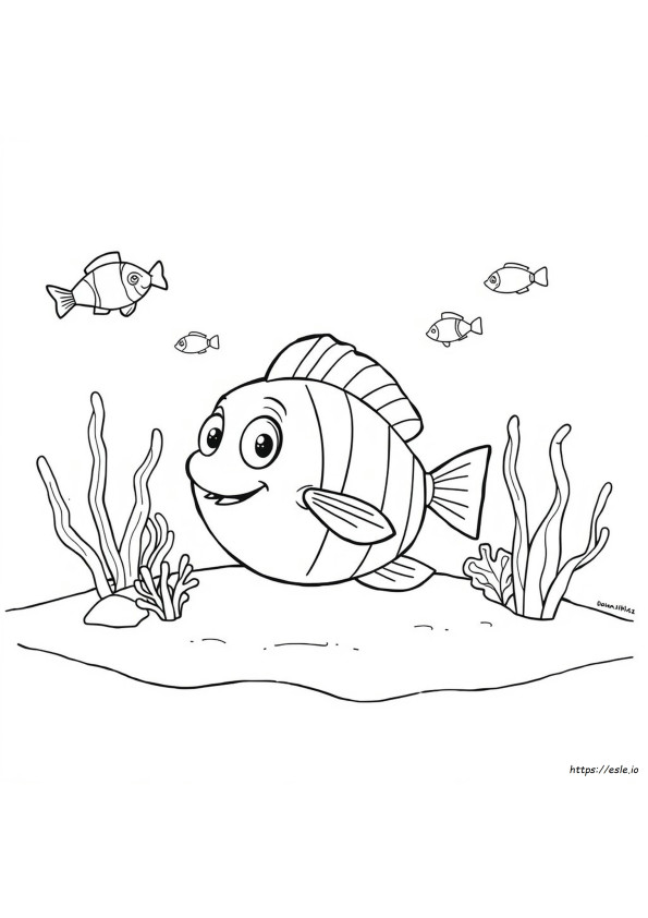 Flounder Coloring Page