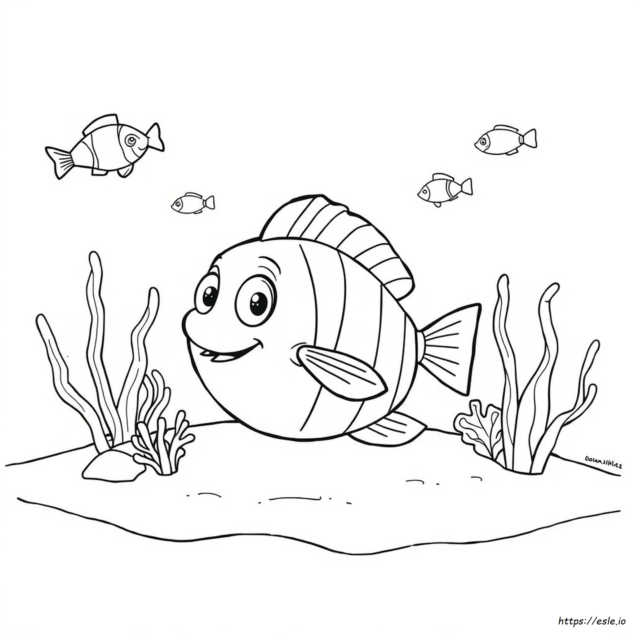 Pagina Da Colorare Di Flounder