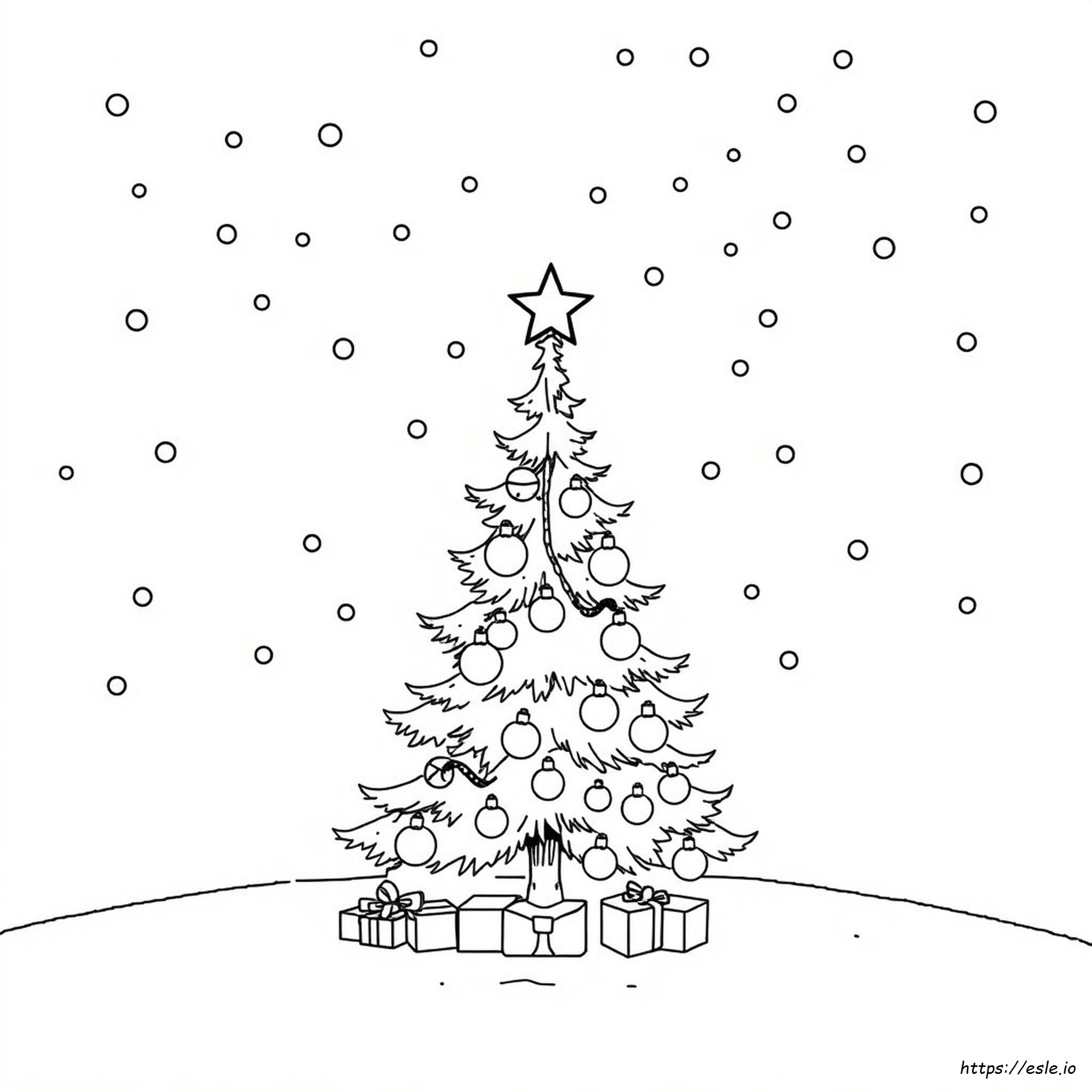 Kerstkaart Kleurplaten kleurplaat