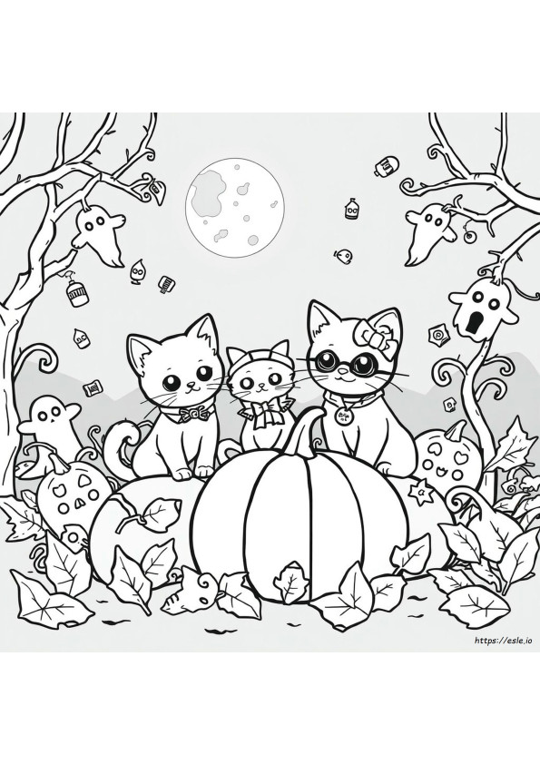 Super Kicie Kolorowanki Na Halloween