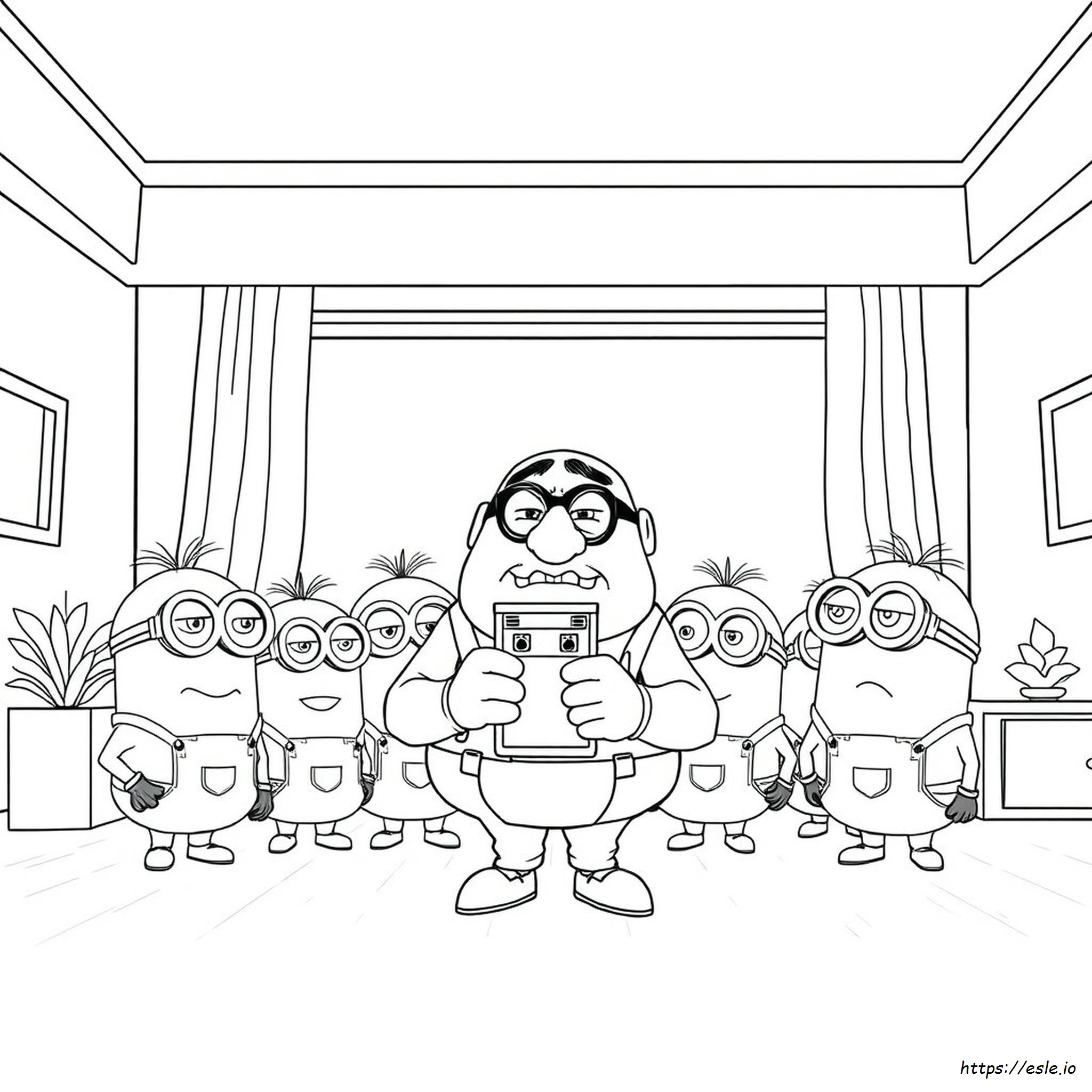 Coloriage Moi, Moche Et Méchant
